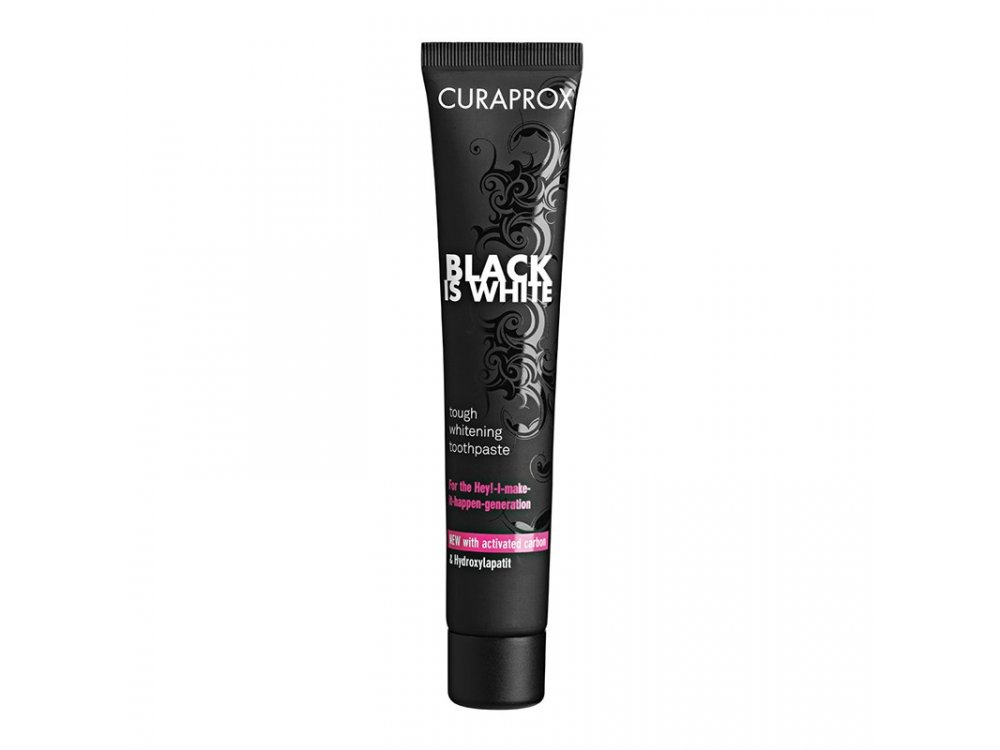 Curaprox Black is White Tough Whitening Toothpaste , Λευκαντική Οδοντόκρεμα, 90ml