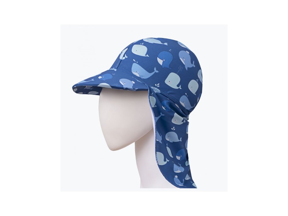 possibility Soak Molester Slipstop Blue Whales UV Hat, Παιδικό Αντηλιακό Καπέλο με δείκτη προστασίας  UPF50+ | Radix Pharmacy
