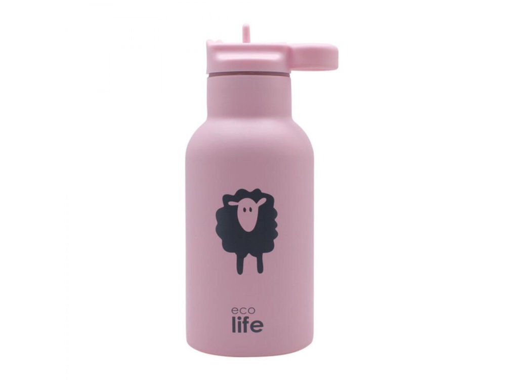 Eco life Kids Thermos Animals Sheep, Ανοξείδωτος Θερμός, 350ml