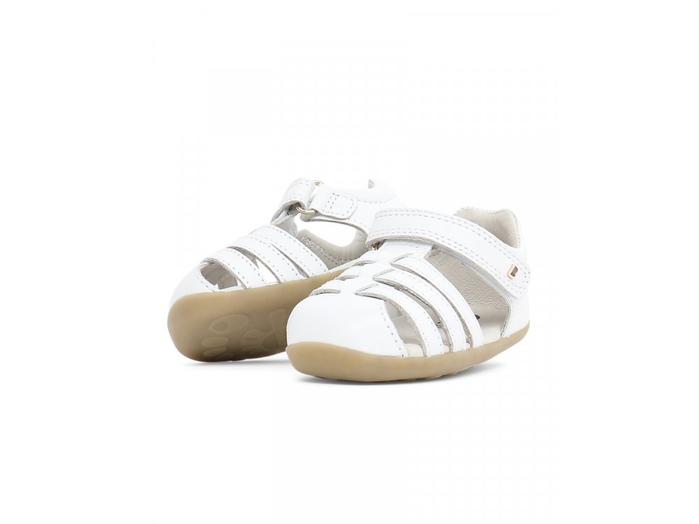 Bobux Step up, Jump Sandal White, No.22