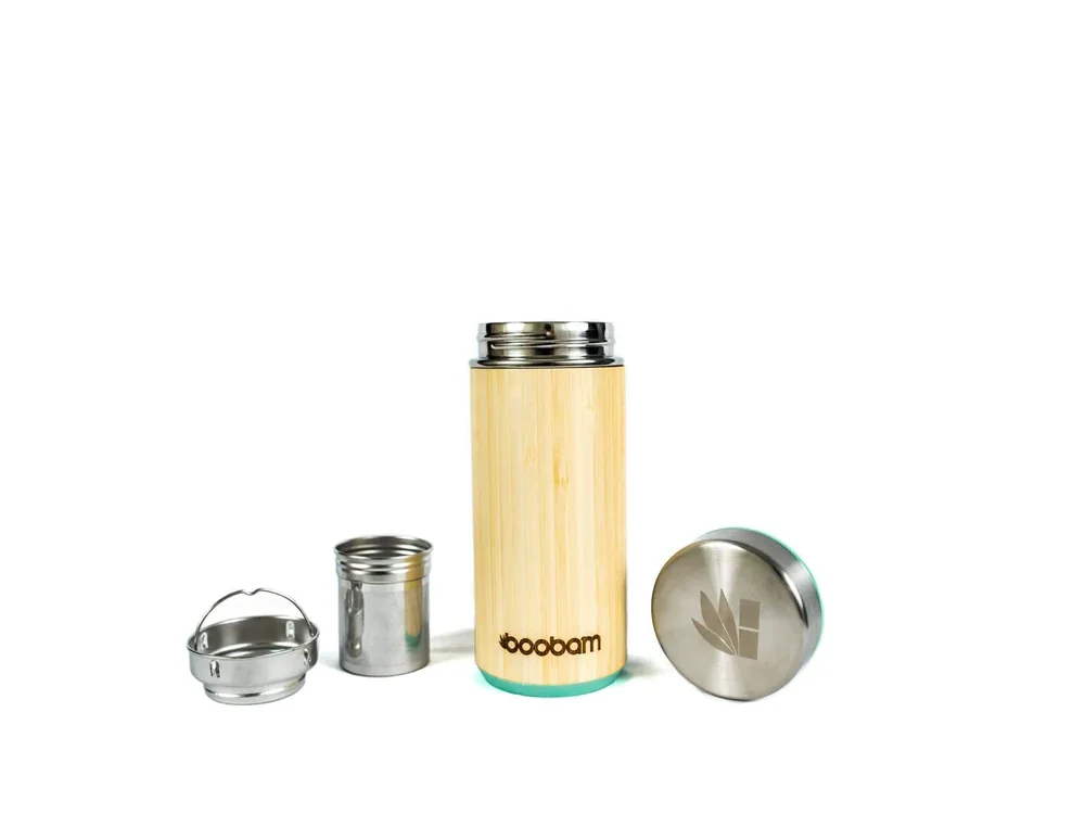 Boobam Tumbler Green, Μπουκάλι Θερμός για παρασκευή Ζεστών & κρύων ροφημάτων, 280ml