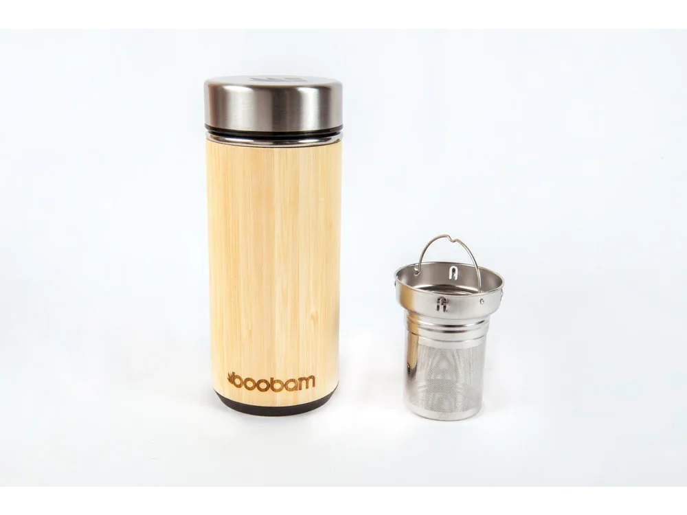 Boobam Tumbler Black, Μπουκάλι Θερμός για παρασκευή Ζεστών & κρύων ροφημάτων, 280ml