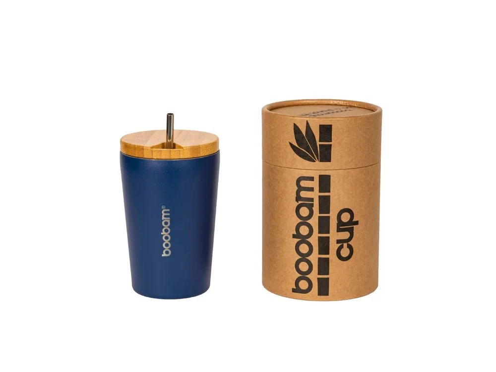 Boobam Cup, Ποτήρι Θερμός Μπλέ, 350ml