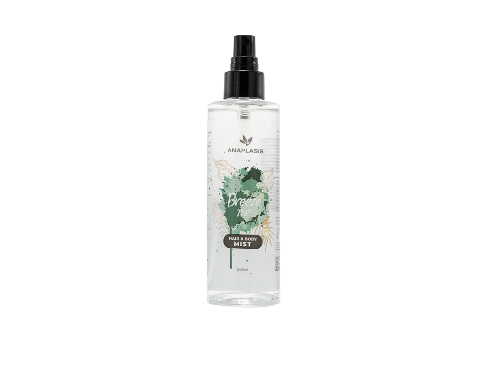 Anaplasis Hair & Body Mist Breeze Me, Άρωμα πασχαλιάς, Πούδρας & Δροσιστικά πράσινα άνθη,  200ml