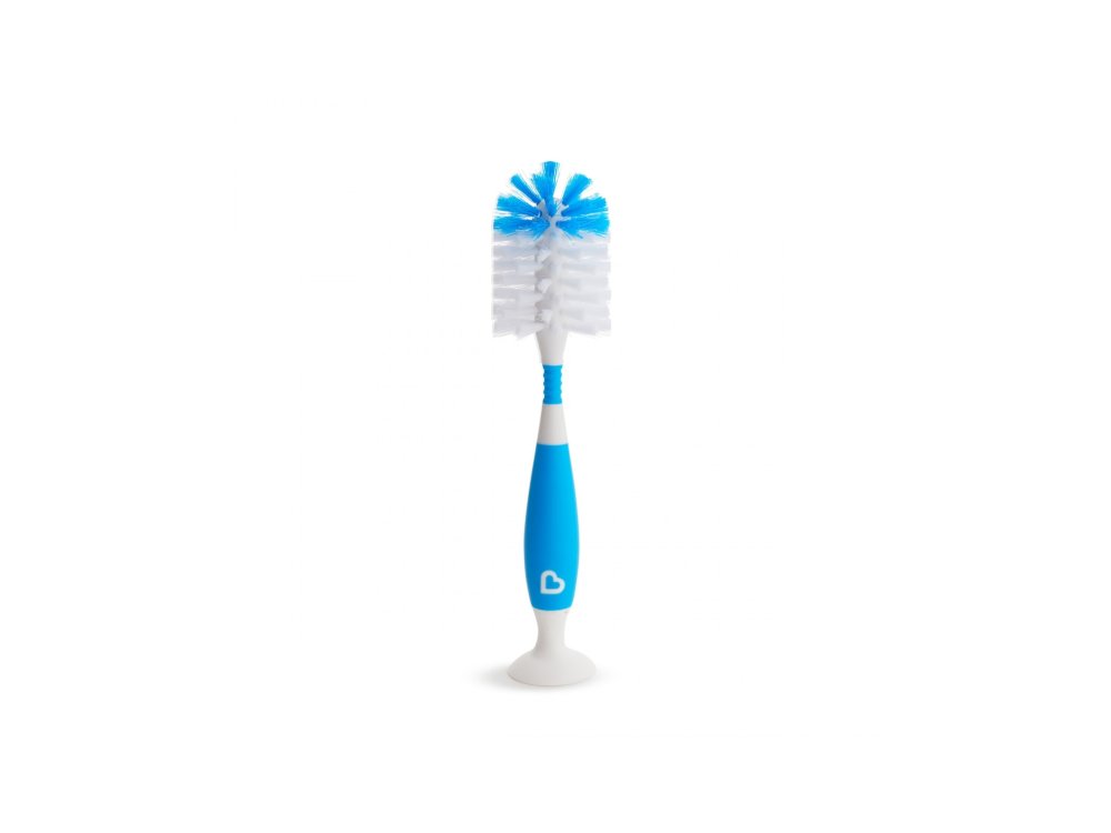 Munchkin Bristle Bottle Brush Blue, Βούρτσα Καθαρισμού Μπιμπερό Μπλέ, 1τμχ