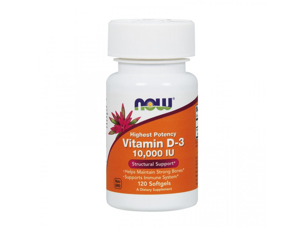 Now Vitamin D3 10.000iu 120softgels