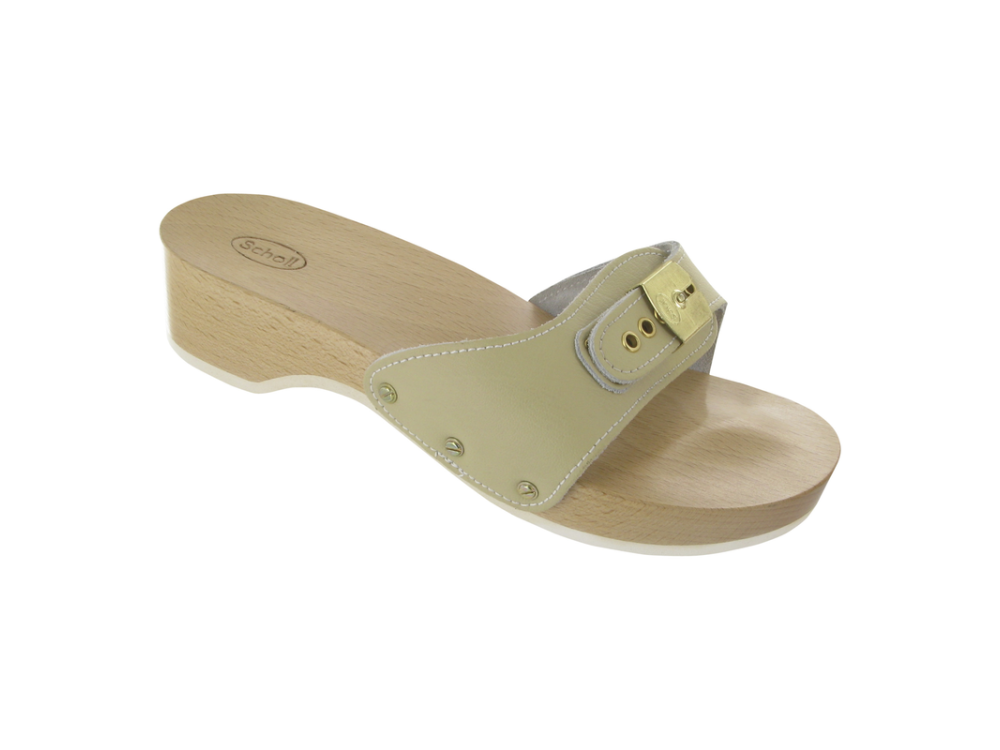 Scholl Pescura Heel Ανατομικό Σανδάλι με τακούνι, Beige, No37