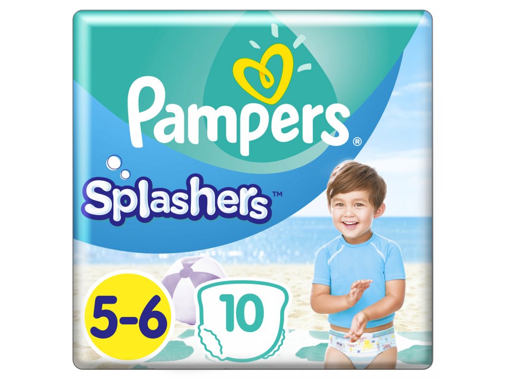 Pampers Splashers Μέγεθος 5-6 (14kg+) Πάνες-Μαγιό, 10τμχ