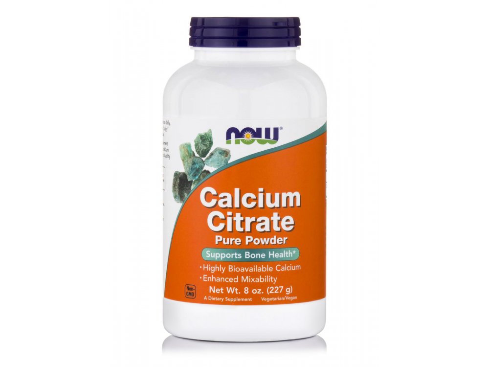 Now Calcium Citrate 100% Pure Powder, 8oz (227gr)