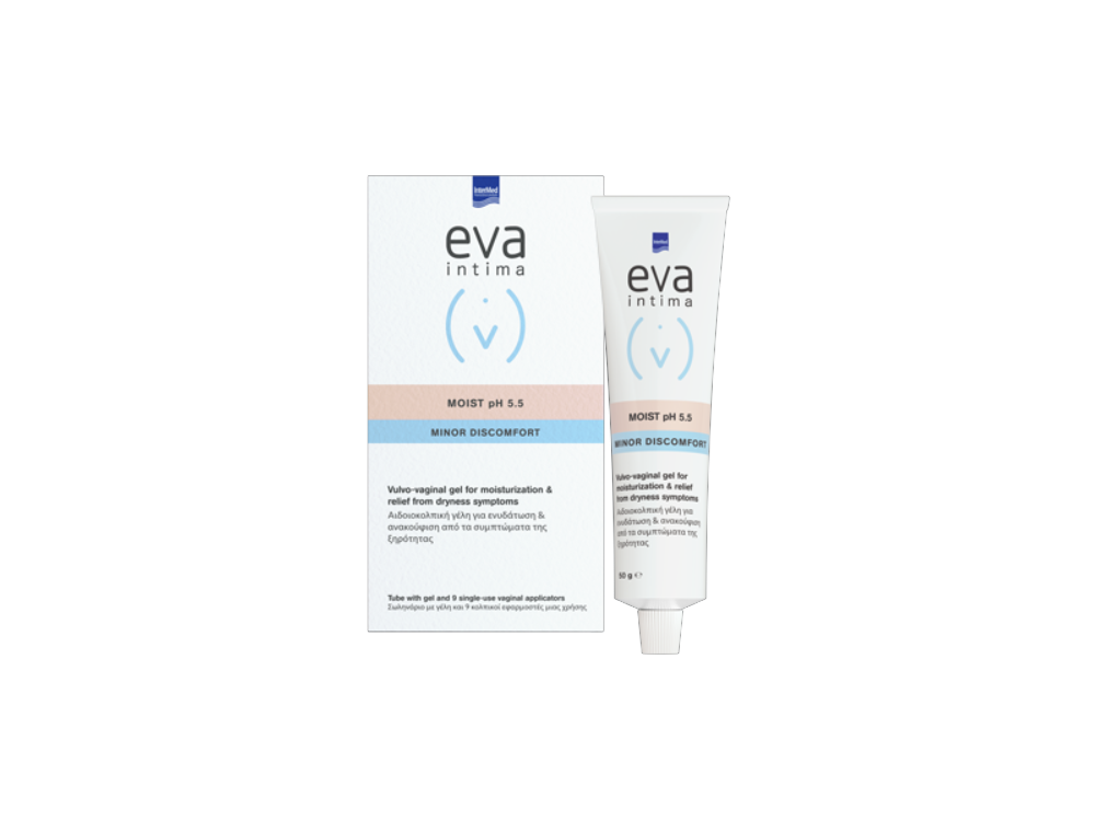 InterMed Eva Intima Moist Gel Tube, Κολπικοί Εφαρμοστές μίας Χρήσης, 9Vag.tubes