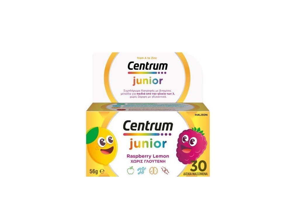 Centrum Junior Πολυβιταμίνες για Παιδιά 4+ Ετών, 30chew.tabs