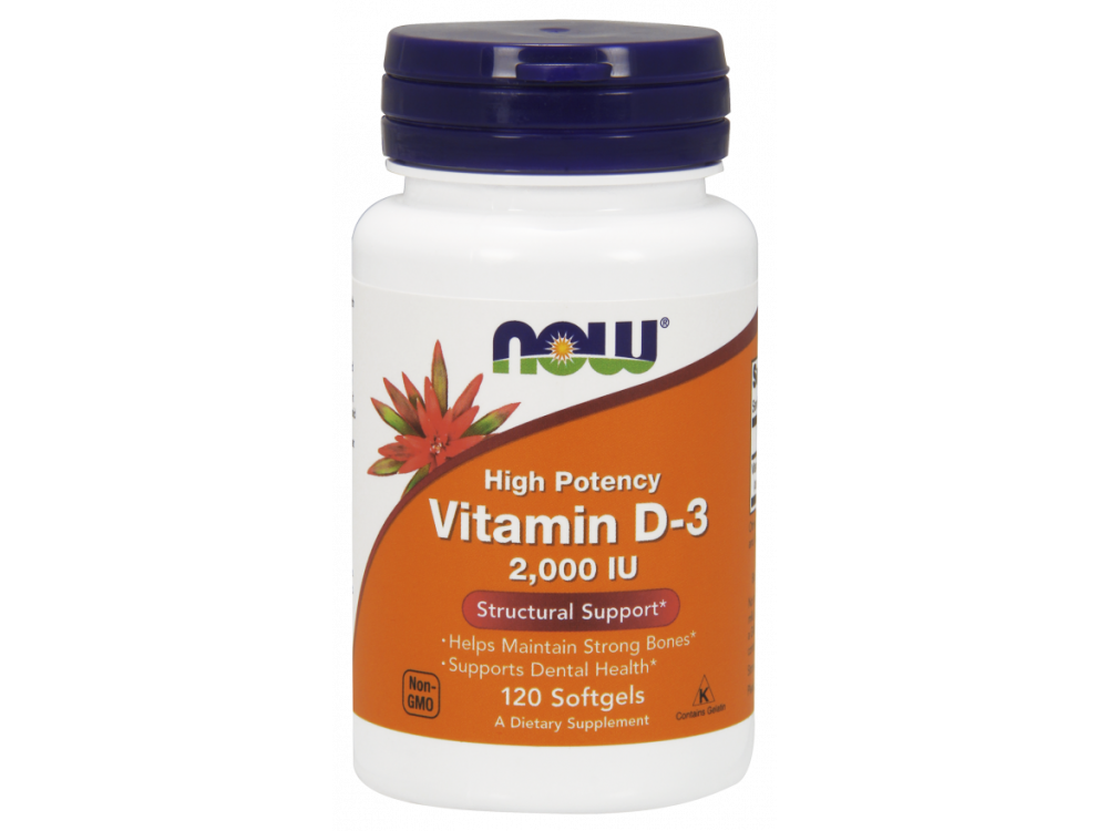 Now Vitamin D3 2.000 iu 120softgels