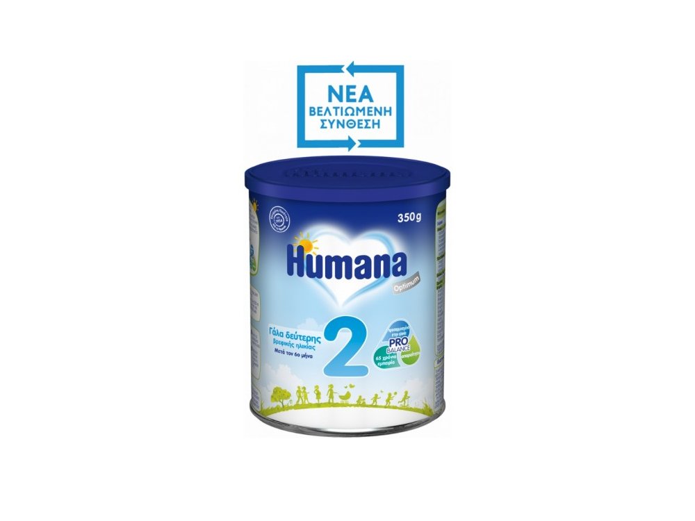 Humana Optimum 2 Γάλα 2ης Βρεφικής Ηλικίας Μετά τον 6ο Μήνα, 350gr