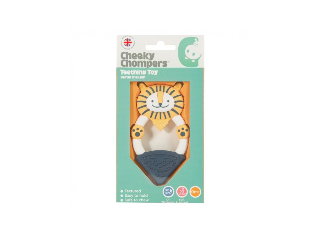 Cheeky Chompers Teething Toy Lion, Μασητικό οδοντοφυΐας Λιοντάρι, 1τμχ