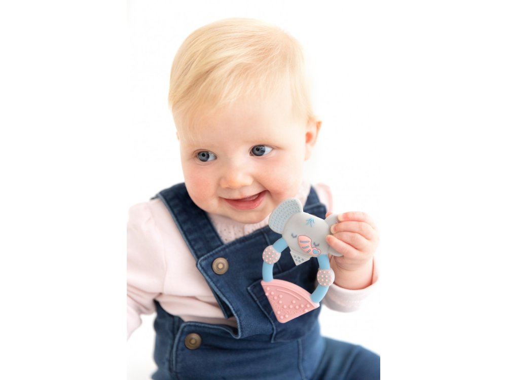 Cheeky Chompers Teething Toy Elephant, Μασητικό οδοντοφυΐας Ελέφαντας, 1τμχ
