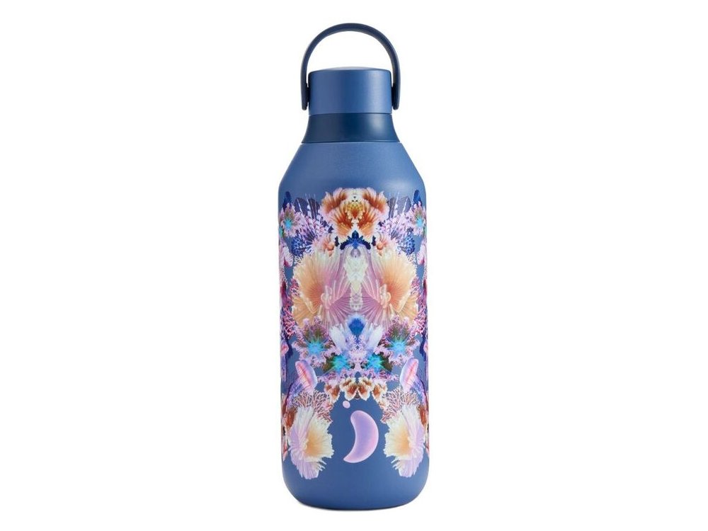Chilly's Series 2 Bottle Botanical Deep Blue, Μπουκάλι Ανοξείδωτο, 500ml