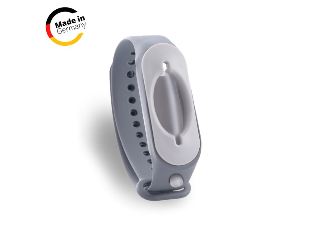 Cleanbrace Βραχιόλι απολύμανσης-καθαρισμού, Χρώμα Γκρι, 1τμχ