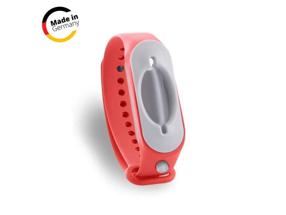 Cleanbrace Βραχιόλι απολύμανσης-καθαρισμού, Χρώμα Κόκκινο, 1τμχ