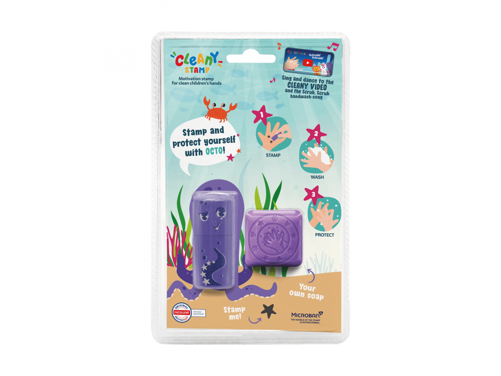 Colop Arts & Crafts Cleany Stamp Παιδική Σφραγίδα & Σαπούνι Octopus, 1τμχ