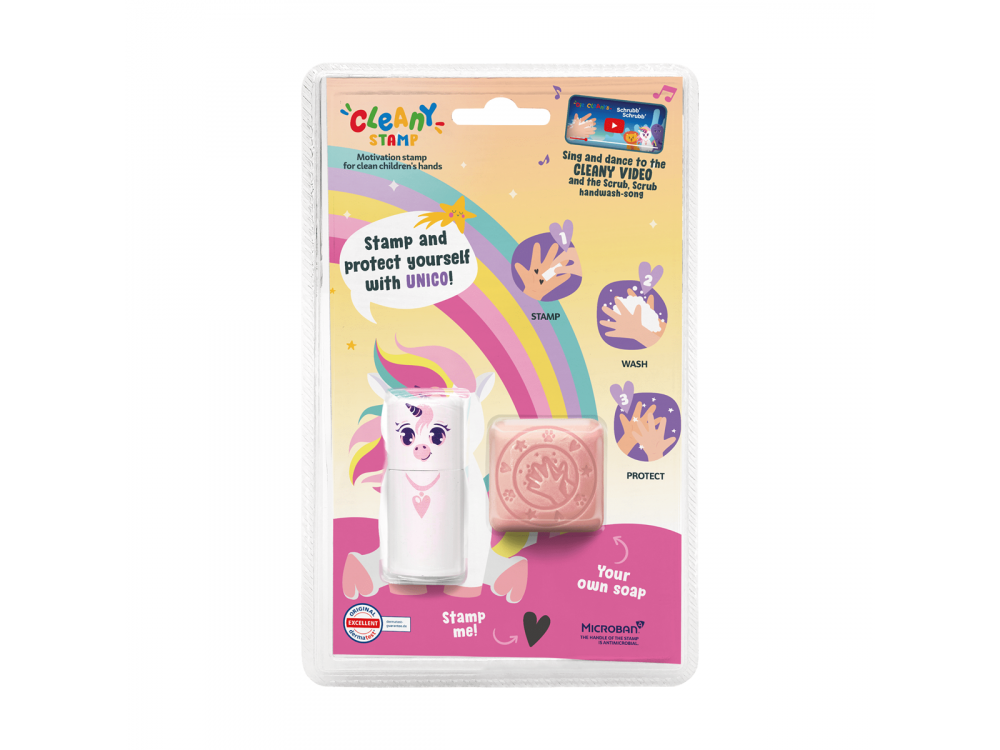 Colop Arts & Crafts Cleany Stamp Παιδική Σφραγίδα & Σαπούνι Unicorn, 1τμχ