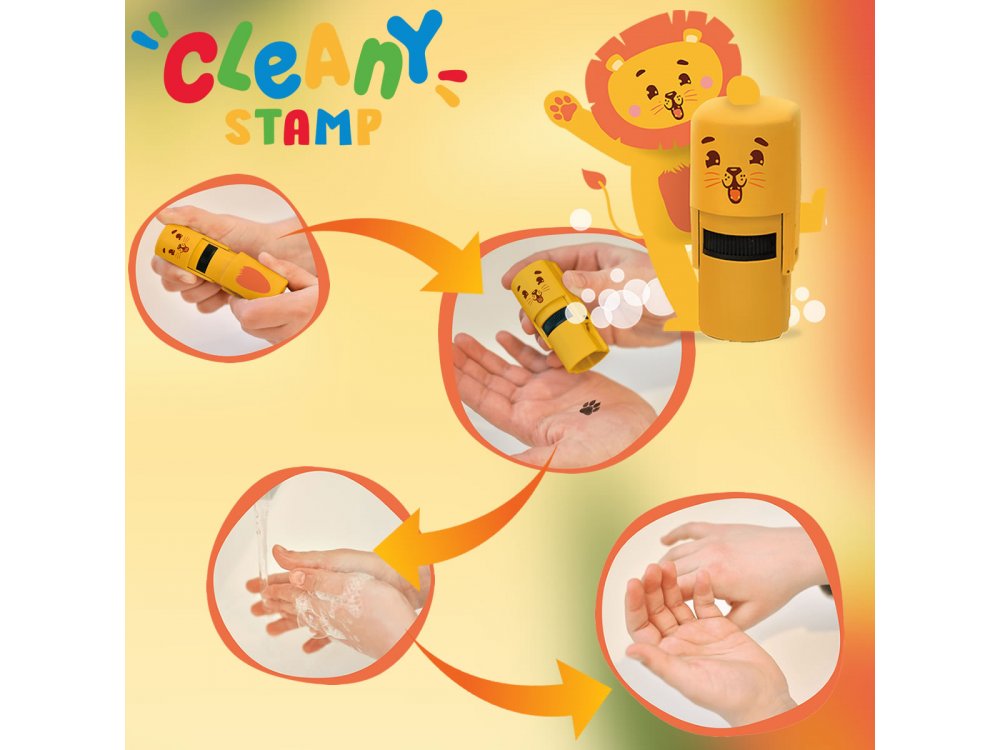 Colop Arts & Crafts Cleany Stamp Παιδική Σφραγίδα & Σαπούνι Leo, 1τμχ