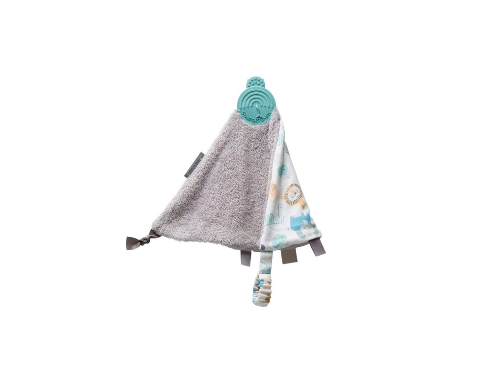 Cheeky Chompers Comfortchew Animals, Πανάκι Αγκαλιάς με ενσωματωμένο μασητικό οδοντοφυΐας, 1τμχ