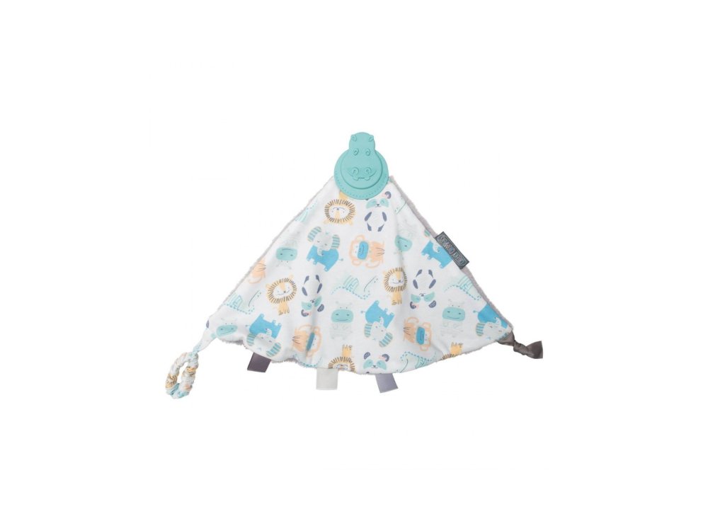 Cheeky Chompers Comfortchew Animals, Πανάκι Αγκαλιάς με ενσωματωμένο μασητικό οδοντοφυΐας, 1τμχ