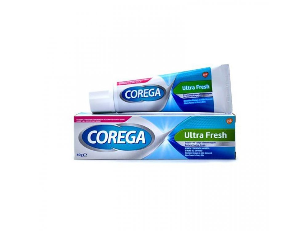 Corega Ultra Fresh Στερεωτική Κρέμα για Τεχνητή Οδοντοστοιχία, 40gr