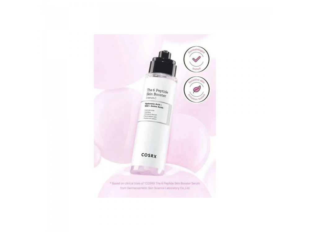 Cosrx The 6 peptide skin booster serum Ορός με 6 πεπτίδια για συνολική βελτίωση της επιδερμίδας, 150ml
