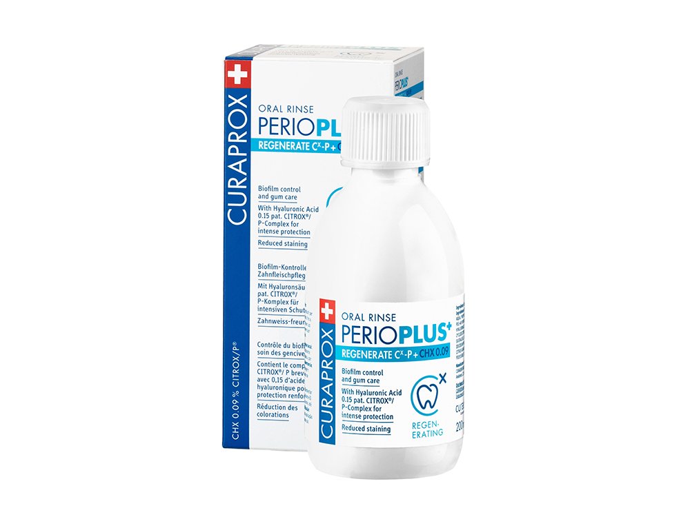Curaprox Perio Plus Regenerate CHX 0,09,  Στοματικό Διάλυμα, 200ml