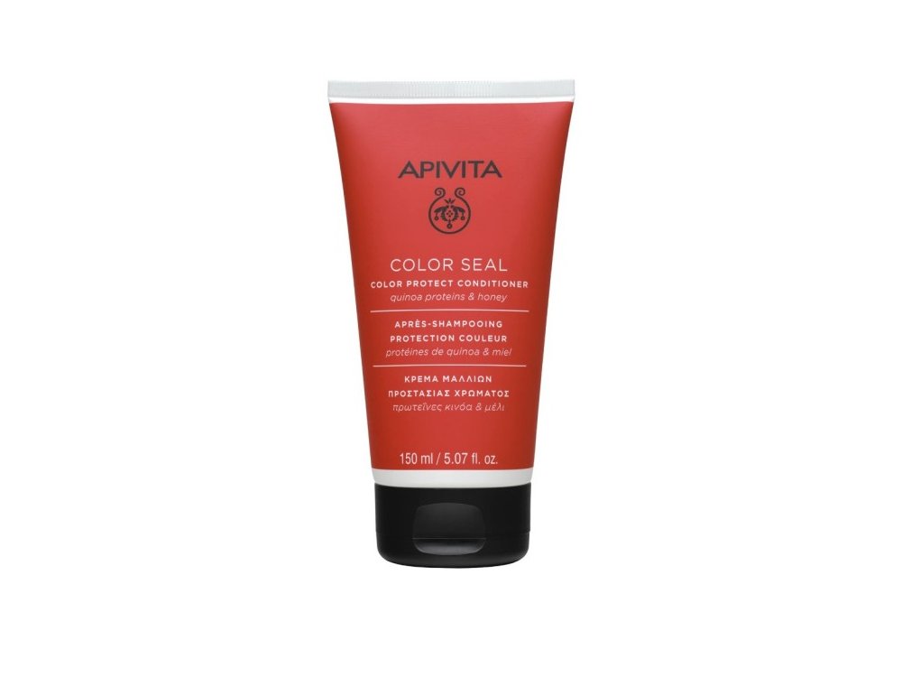Apivita Color Seal, Μαλακτική Κρέμα Προστασίας Χρώματος Με Πρωτεΐνες Κινόα & Μέλι, 150ml