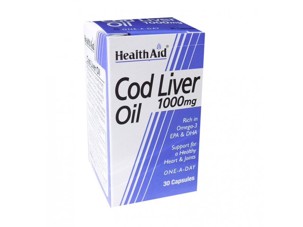 Health Aid Cod Liver Oil 1000mg 30caps