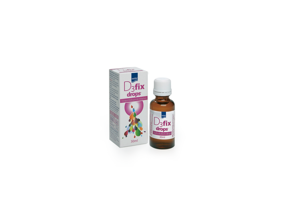 InterMed D3 Fix Drops, Συμπλήρωμα διατροφής βιταμίνης D3, 30ml