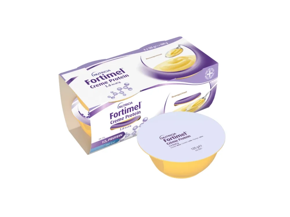 Fortimel Creme Protein, Μπανάνα Κρέμα, 4Χ125, 1.6kcal
