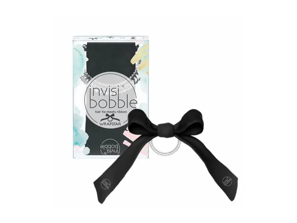 Invisibobble Wrapstar Shake It Off, Black, Στέκα & Κορδέλα Μαλλιών, 1τμχ