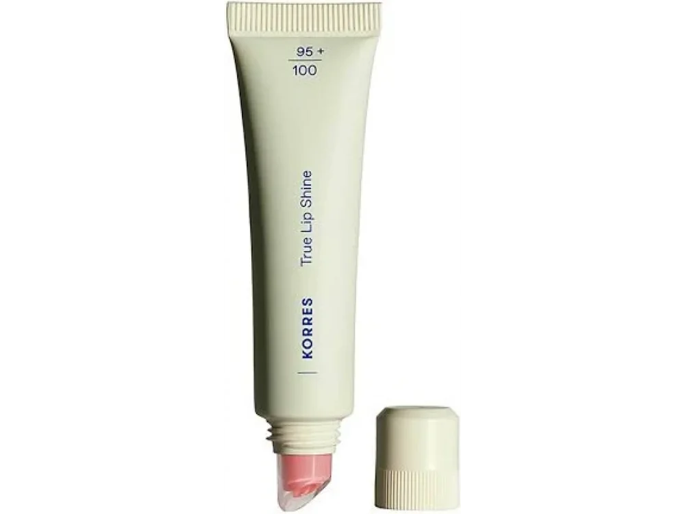Korres True Lip Shine 03 Peach Shimmer Lip Gloss για λάμψη, απαλό χρώμα και ενυδάτωση, 10ml