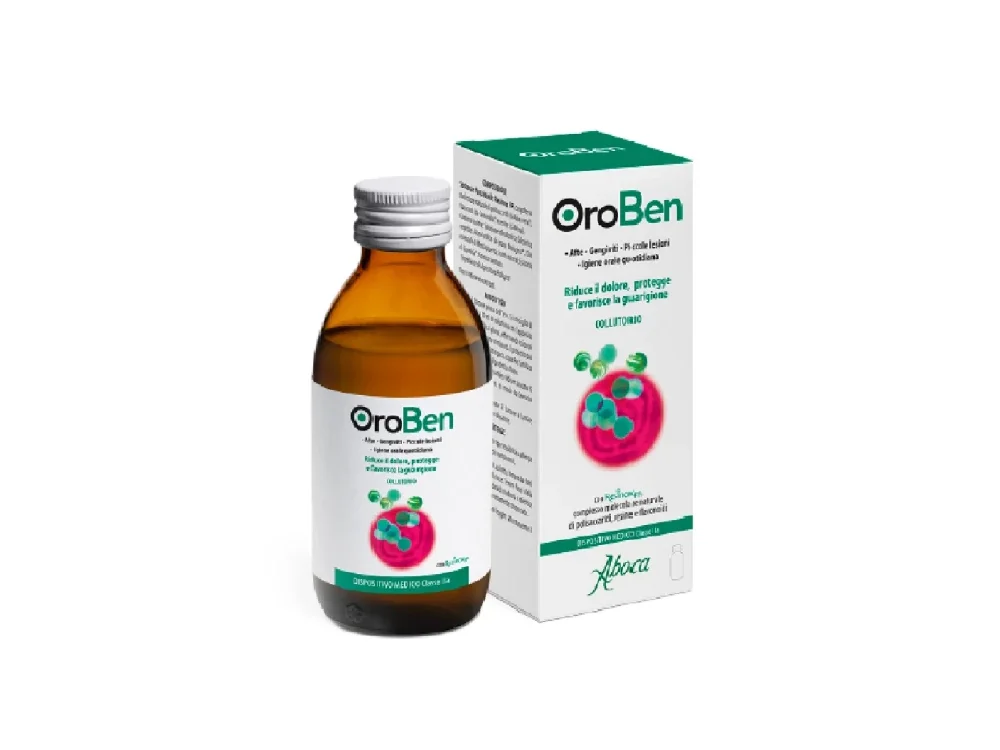 Aboca Oroben, Στοματικό Διάλυμα που Μειώνει τον Πόνο, Προστατεύει & Ευνοεί την Ίαση, 150ml