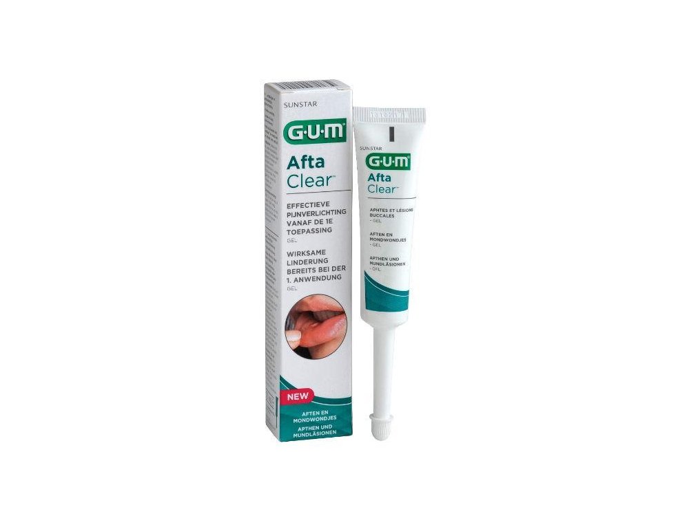 Gum Afta Clear Gel, Τζελ τοπικής εφαρμογής για τη θεραπεία των Αφθών, 10ml
