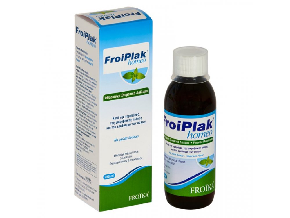 Froika Froiplak Homeo Spearmint Flavor, Στοματικό Διάλυμα, 250ml