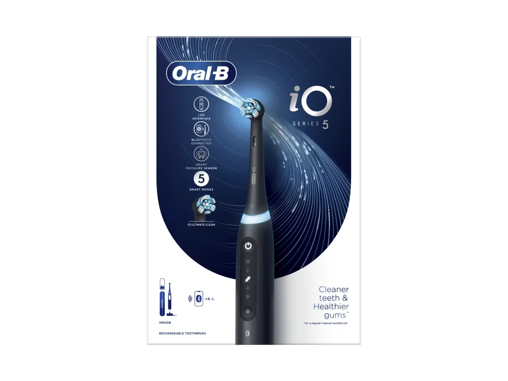Oral-B iO Series 5 Magnetic Black Ηλεκτρική Οδοντόβουρτσα 1τμχ