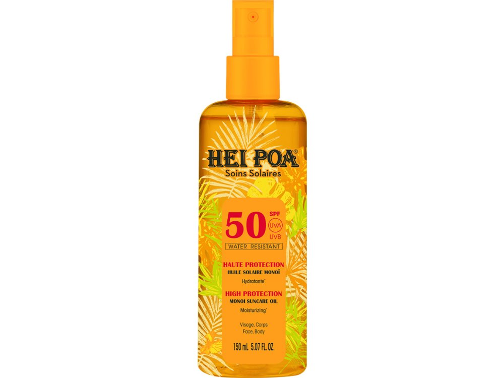 Hei Poa Monoi Suncare Oil SPF50, Αντηλιακό Λάδι για το Σώμα, 150ml