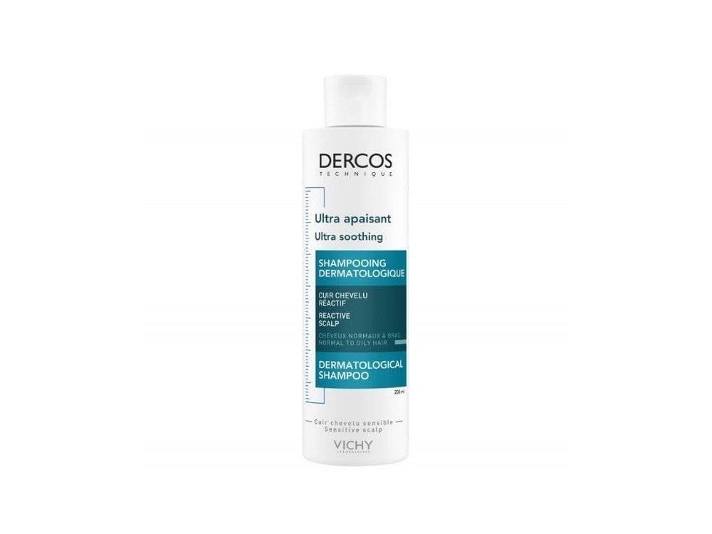 Vichy Dercos Ultra Soothing Καταπραϋντικό Σαμπουάν για Κανονικά - Λιπαρά Μαλλιά, 200ml