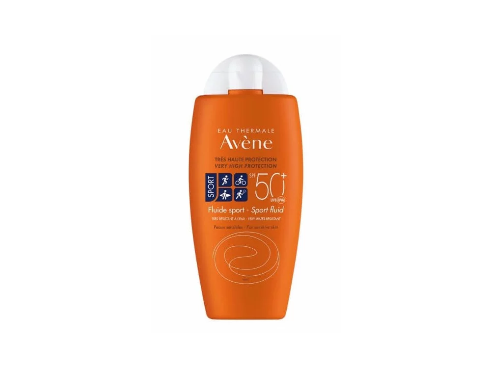 Avene Fluide Sport SPF50+ Αντιηλιακό Γαλάκτωμα για Πρόσωπο & Σώμα Ιδανικό για Αθλητικές Δραστηριότητες, 100ml