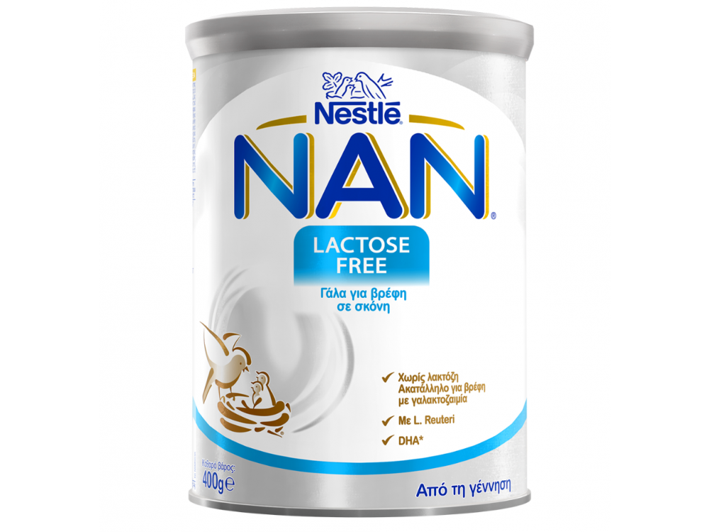 Nestle Nan Expert Pro Lactose Free, Γάλα για Βρέφη με Δυσανεξία στη Λακτόζη, 400gr