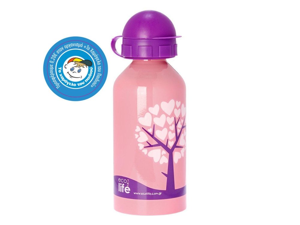 Eco Life Bottle Love Tree, Mεταλλικό Ανοξείδωτο Παγούρι-θερμός, 500ml