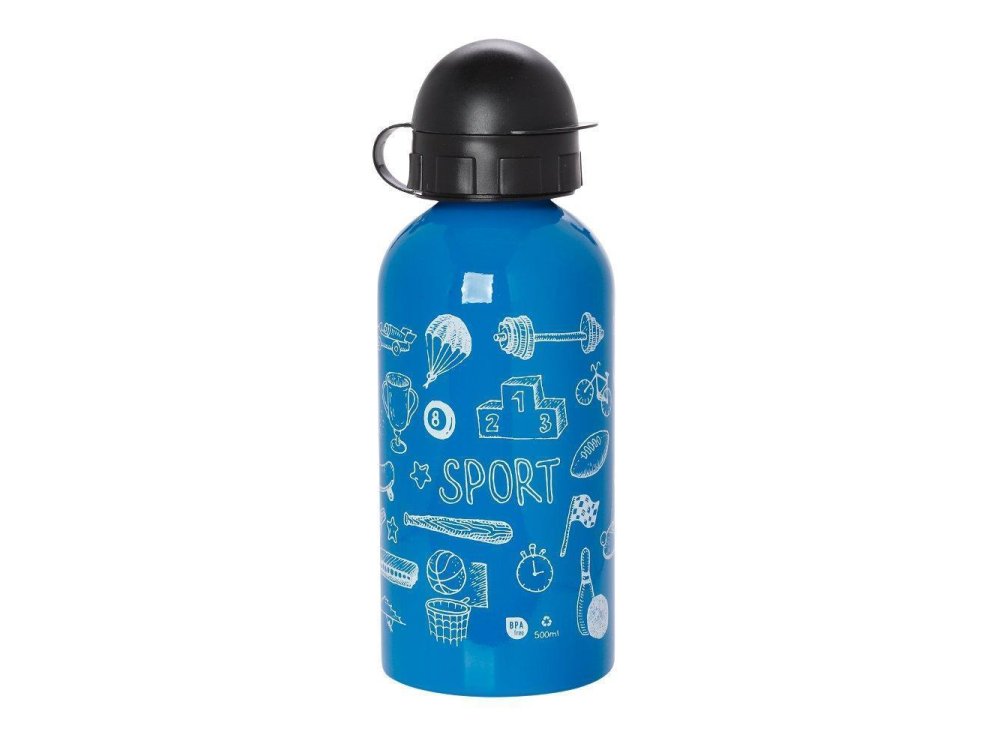 Eco Life Bottle Sports, Mεταλλικό Ανοξείδωτο Παγούρι-θερμός, 500ml