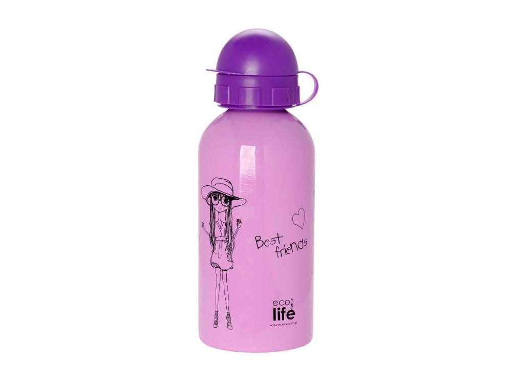 Eco Life Bottle Fashion, Mεταλλικό Ανοξείδωτο Παγούρι-θερμός, 500ml