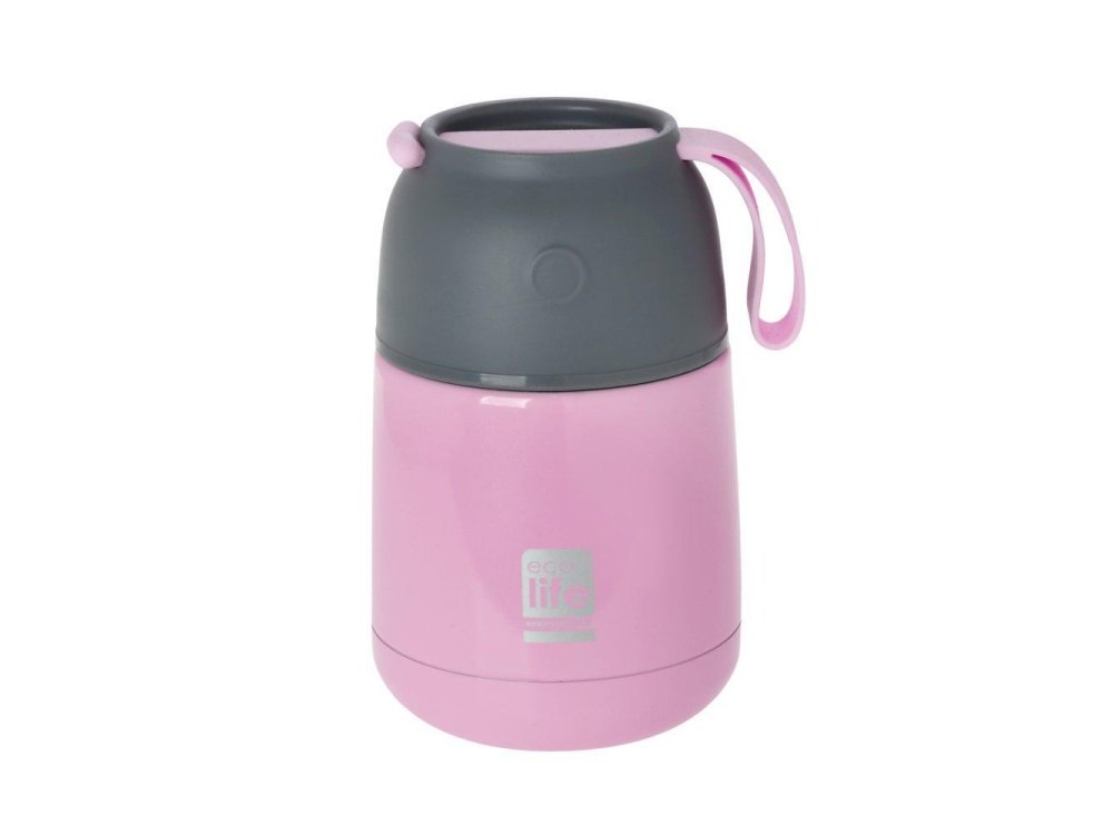 Eco Life Θερμός Φαγητού, Baby Pink, 450ml