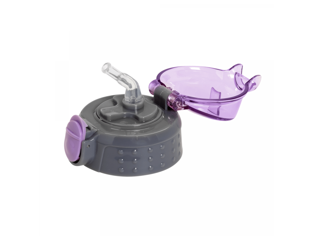 Eco Life Aνταλλακτικό πώμα για Kids Θερμούς-Παγούρια, Λιλα, 300ml