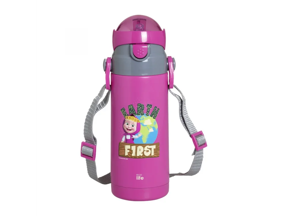 EcoLife Masha Earth First Magenta, Παγούρι Θερμός 400ml